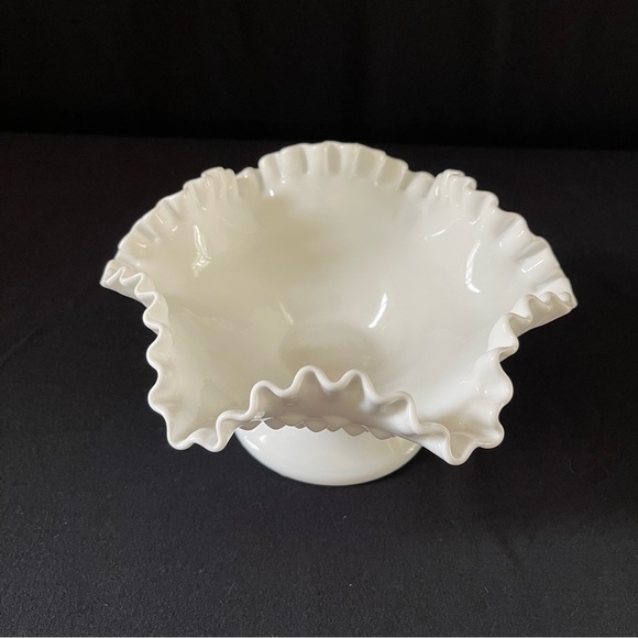 Compote - Fenton Hobnail Milk Glass - Vintage - Picture 3 of 9